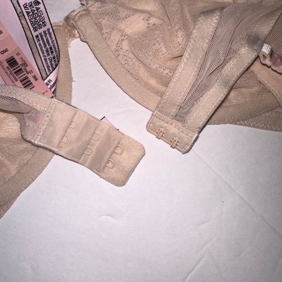 Victoria’s Secret unlined Lace Underwire Bra in Soft Beige size 36D NEW - Picture 5 of 16